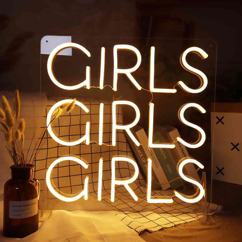 Girls Girls Girls Neon Sign