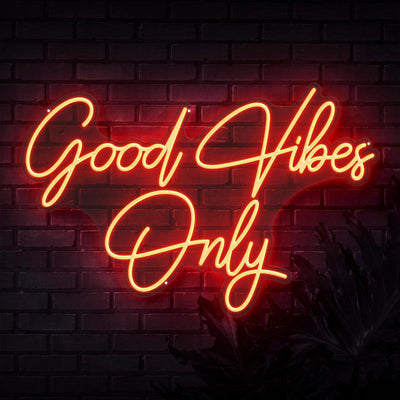 good vibes only sign wedding neon sign