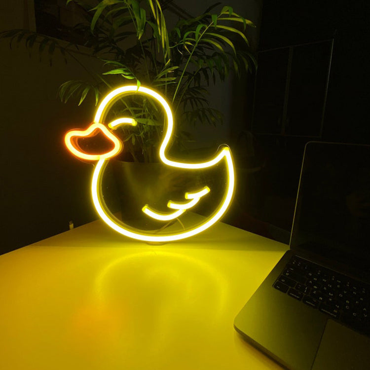 Duck Neon Sign, Animal Neon Sign, Funny Duck Neon Sign for kitchen