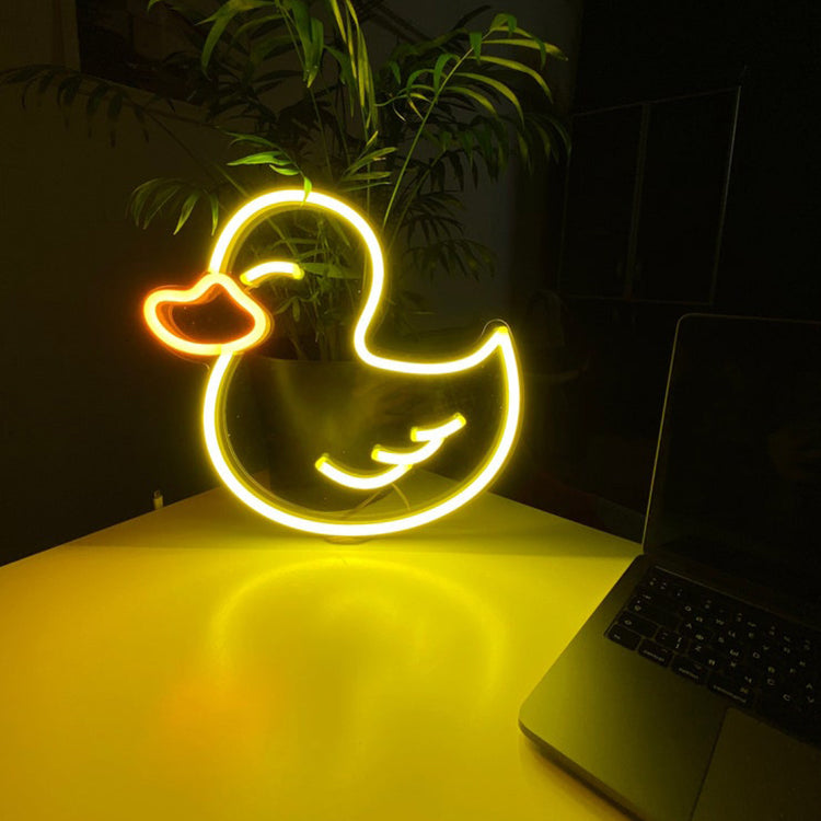 Duck Neon Sign, Animal Neon Sign, Funny Duck Neon