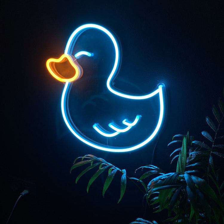 Duck Neon Sign, Animal Neon Sign, Funny Duck Neon Sign for kitchen