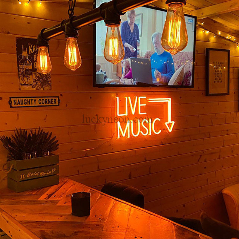 LIVE MUSIC Neon Sign