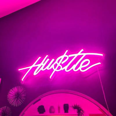 Hustle neon sign,Hustle led sign,Hustle sign,Hustle wall decor,Neon sign wall art,Led neon sign wall decor,Neon light sign for wall