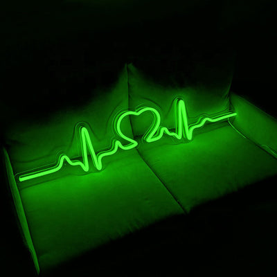 Heartbeat neon sign - LED Neon Sign, Wall Decor, Wall Sign, love led sign, heart neon sign, pulse neon sign, pulsation led sign