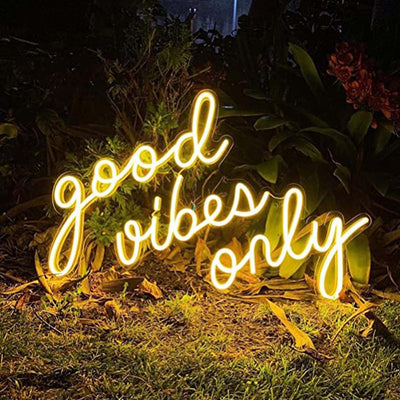 Good Vibes Only Custom Led Neon Sign for party/events/wedding