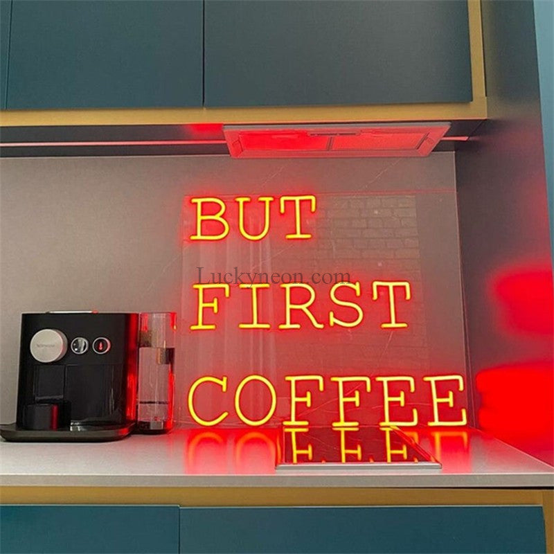 But first coffee neon sign,cafe decoration