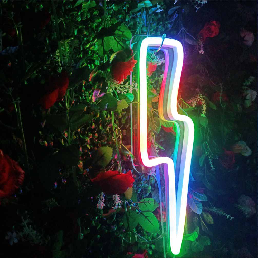 Led lightning bolt,Neon sign lightning,Lightning bolt neon sign,Lightning bolt led light