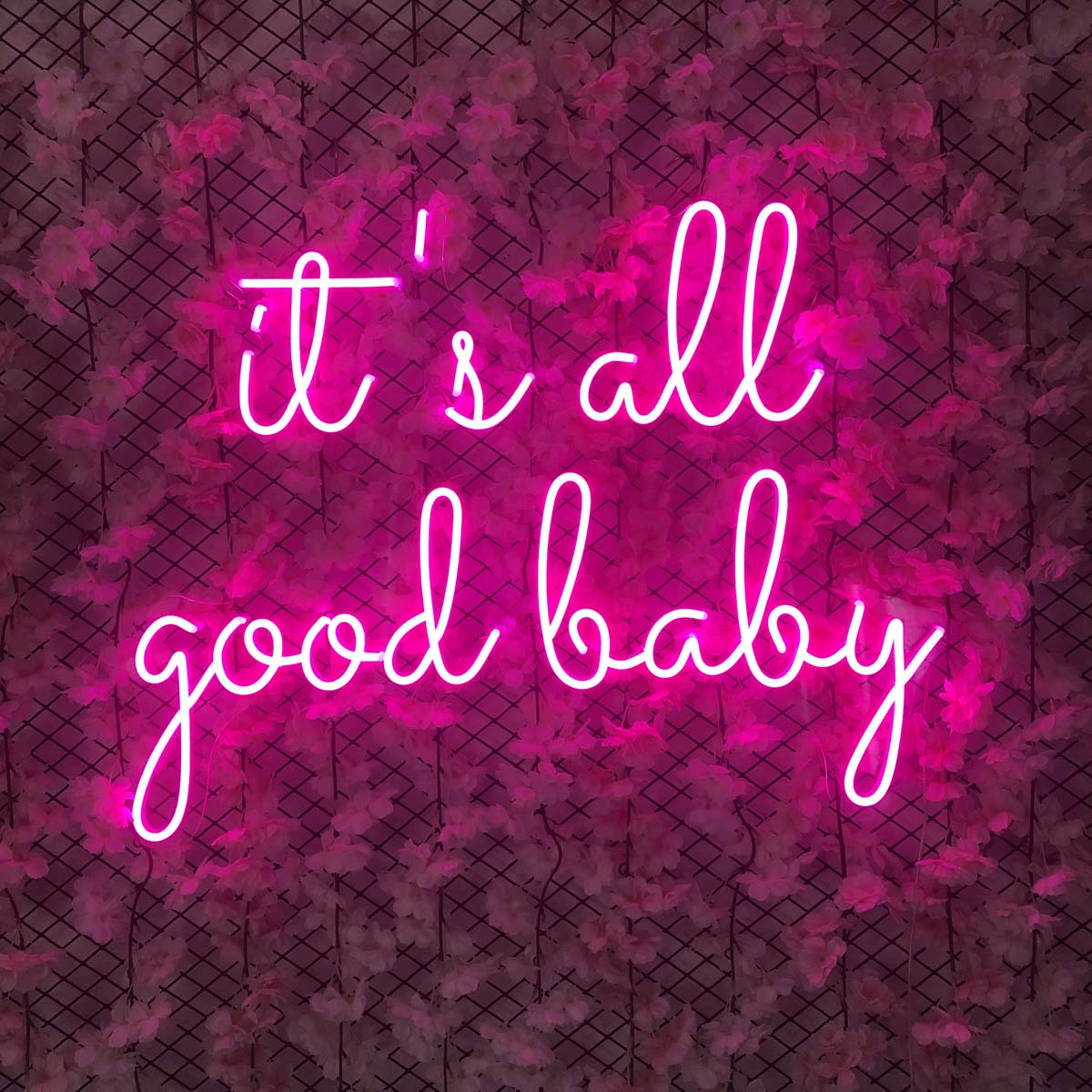 It's All Good Baby Neon Sign
