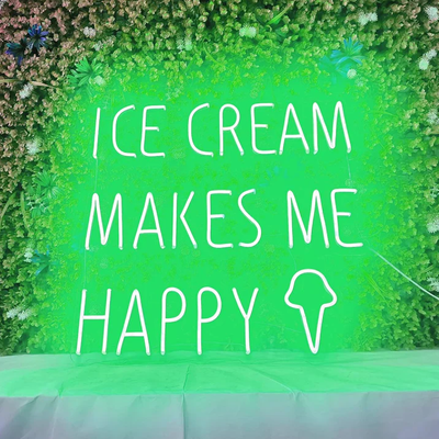 Ice Cream Makes Me Happy - LED Neon Signs