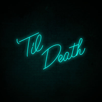 Neon Sign for Til Death NEON Wedding Sign neon bulb Sign Beer Decorate room Neon lights Sign glass Tube Iconic Advertise Light