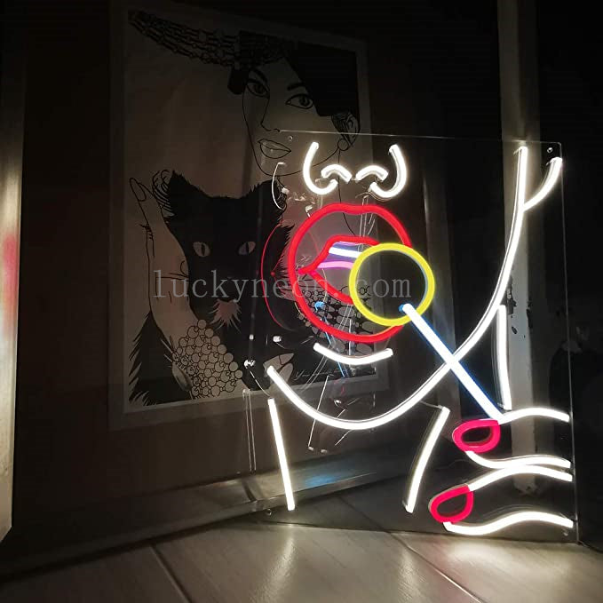Lollipop Girl- LED Neon Sign