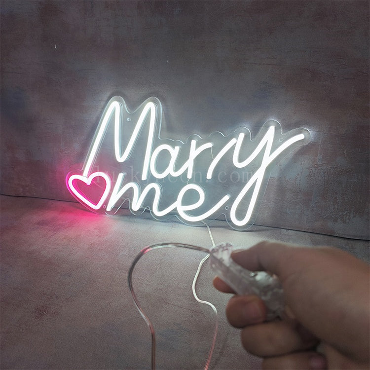Marry me - LED Neon Sign 3 Versions