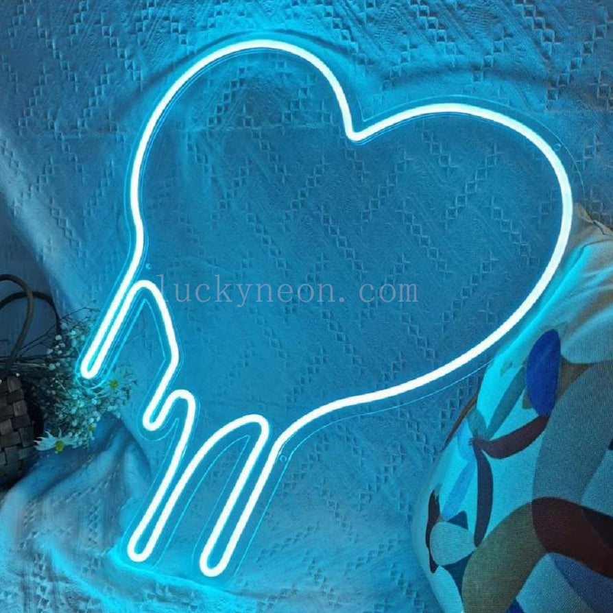 Melting Heart - LED Neon Sign