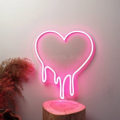Melting Heart - LED Neon Sign