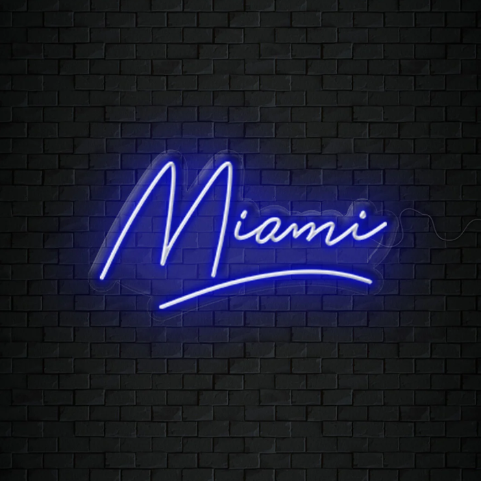 Miami Led Signs Miami USA City- LED Neon Signs – LUCKYNEON