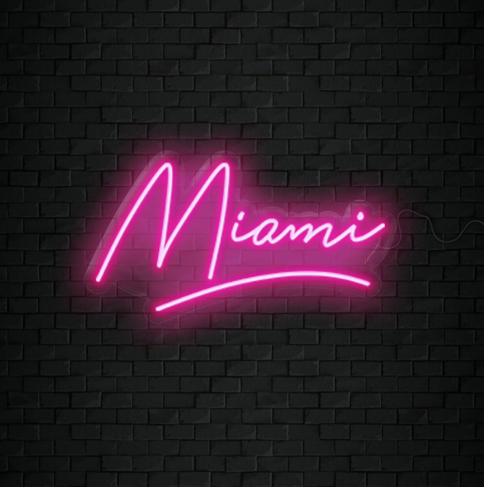 Miami Led Signs Miami USA City- LED Neon Signs – LUCKYNEON
