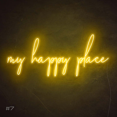 My Happy Place - LED neon sign