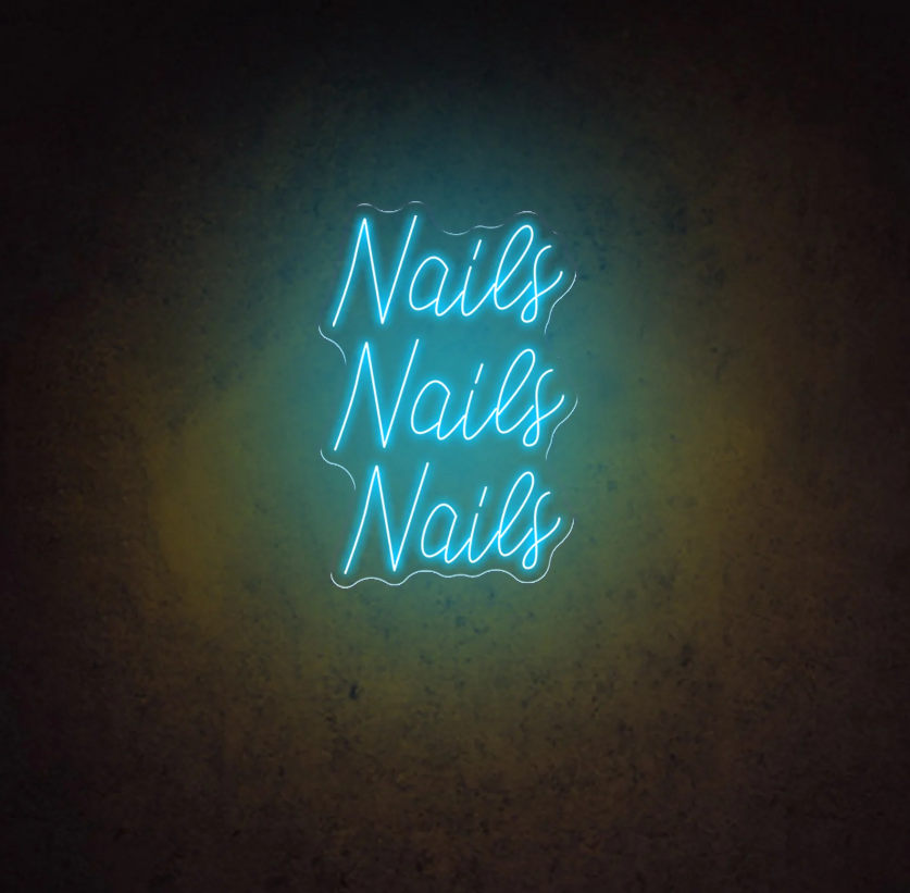 Nails Nails Nails Salon - LED Neon Signs