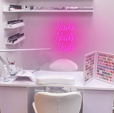 Nails Nails Nails Salon - LED Neon Signs