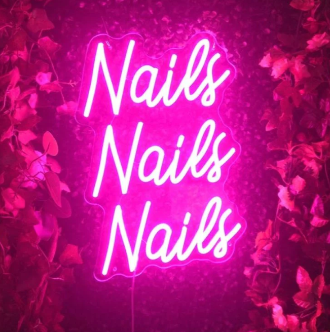 Nails Nails Nails Salon - LED Neon Signs