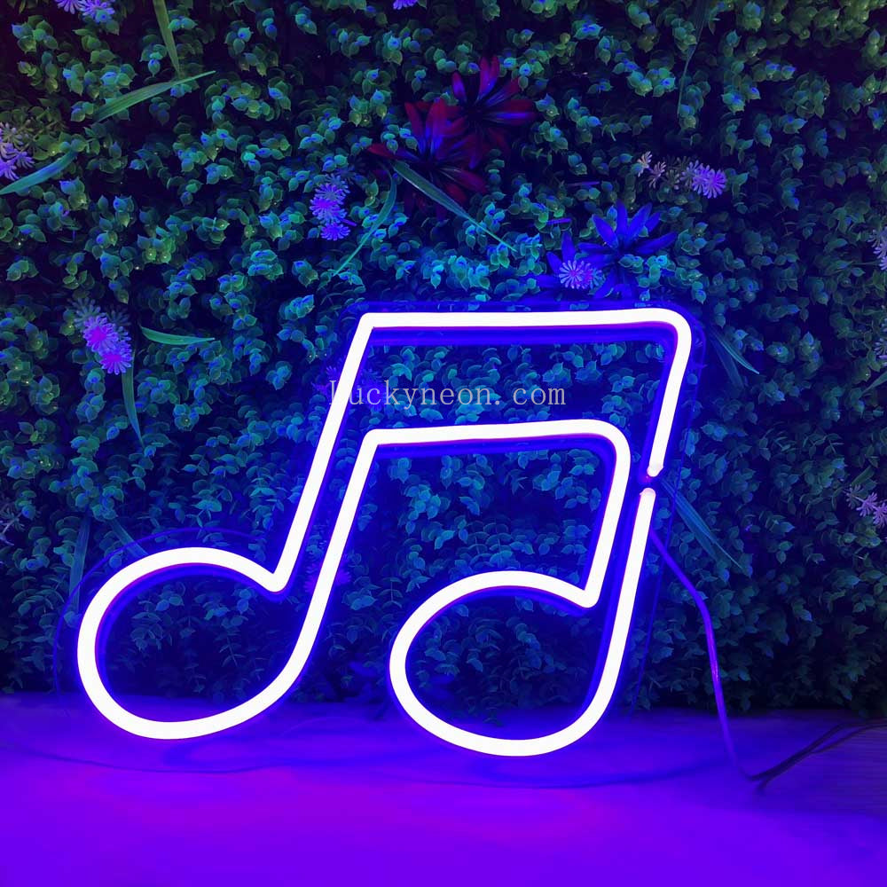 Music Note - LED Neon Sign, musical note neon sign for bar – LUCKYNEON