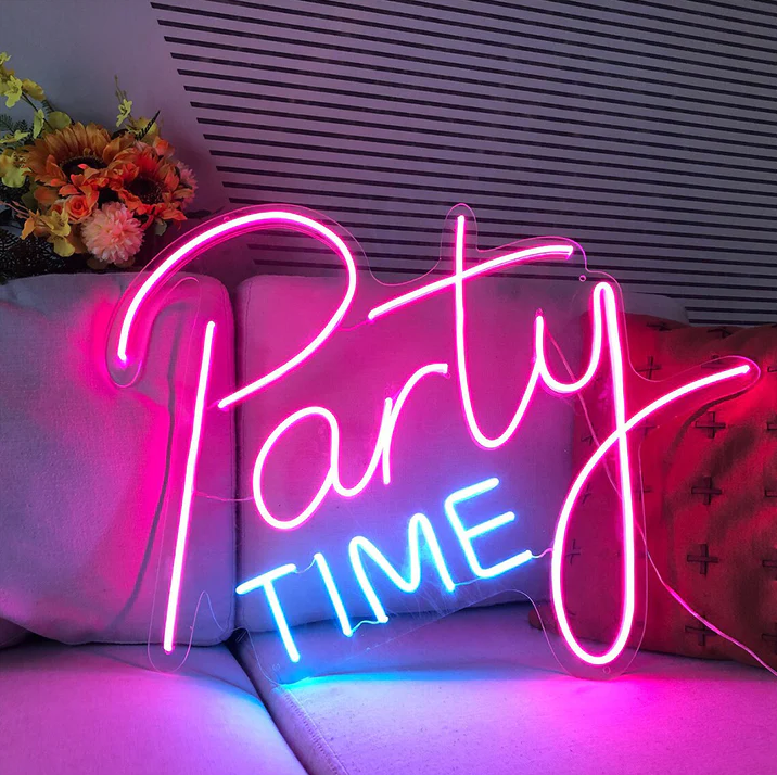 Party Time- LED Neon Signs