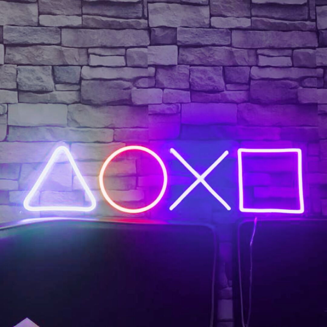 PlayStation LED Neon Sign Custom Neon Sign Flex Led Neon Light Sign Led Logo Custom Neon Sign Bride Party Room Decoration