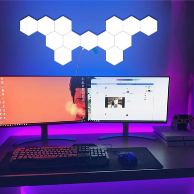 Nano Leaf LED Light | Hexagon LED Light | Gift | Christmas Present | computer | Sensor Touch Light