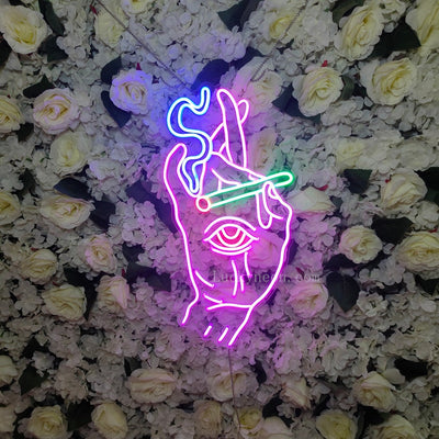 Smoking Hand - LED Neon Sign