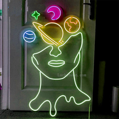 Space Face Neon Sign