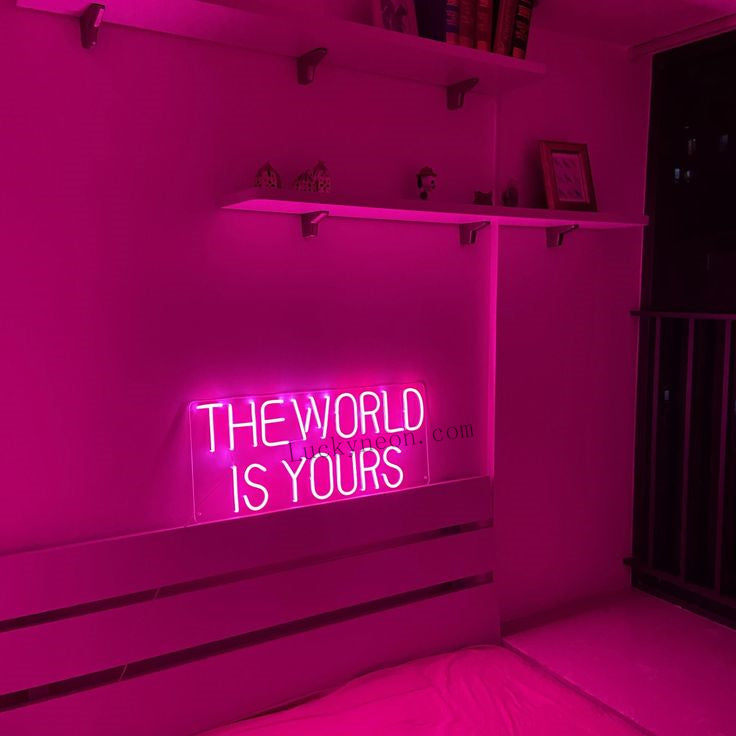 Scarface The World Is Yours Neon Sign for bedroom| Wedding Neon Sign ...