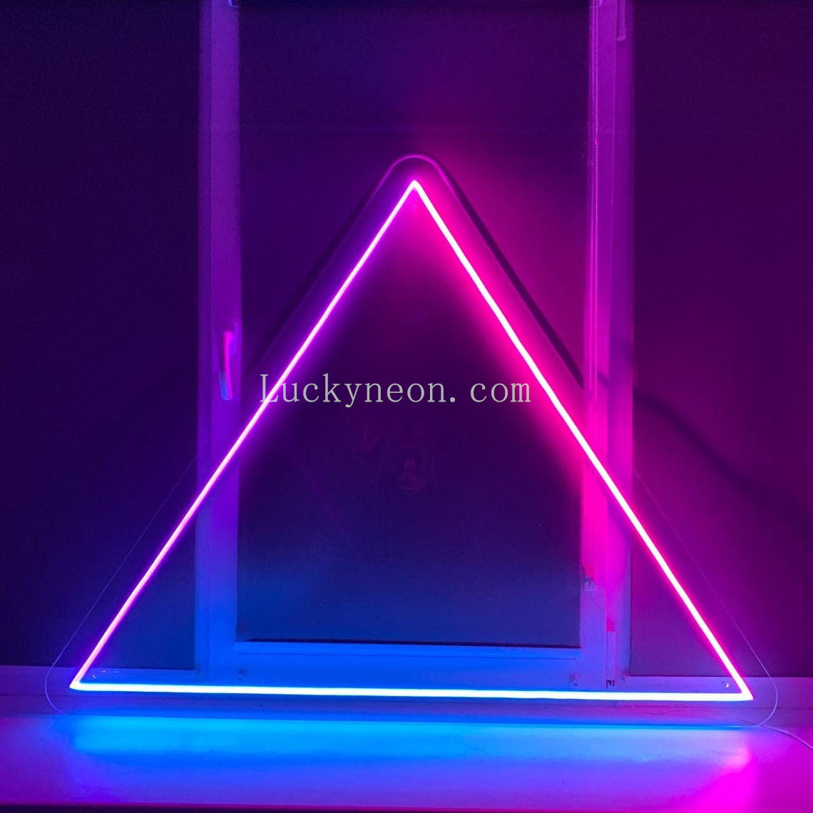 Triangular Neon Sign Triangle Neon Sign,Three Triangles Neon Sign, Geometry Neon Sign ...