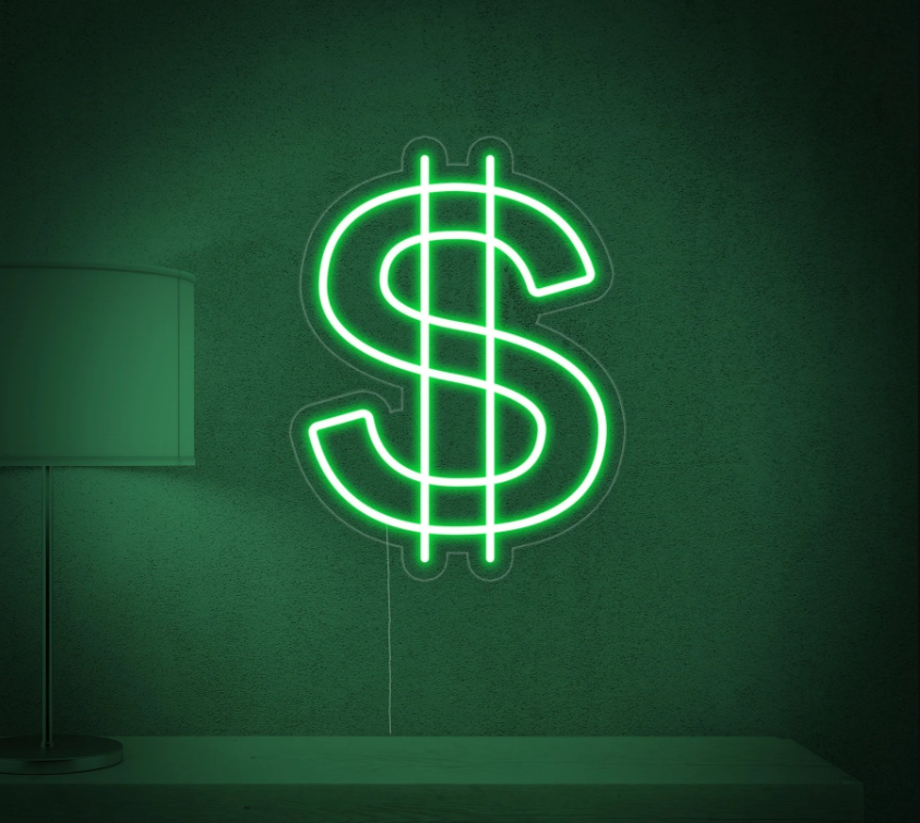 US Dollar Money- LED Neon Sign