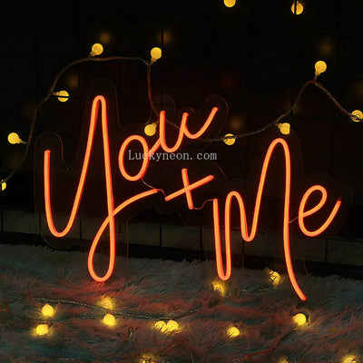 You & Me - LED Neon Sign 4 Versions