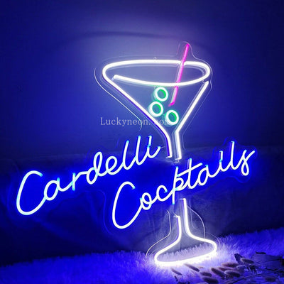 Your Name + Cocktails Neon Sign