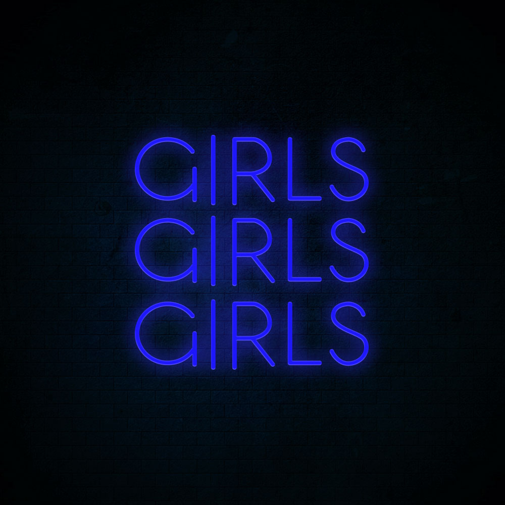 Girls Girls Grils neon sign for house decoration and party decoration custom neon sign
