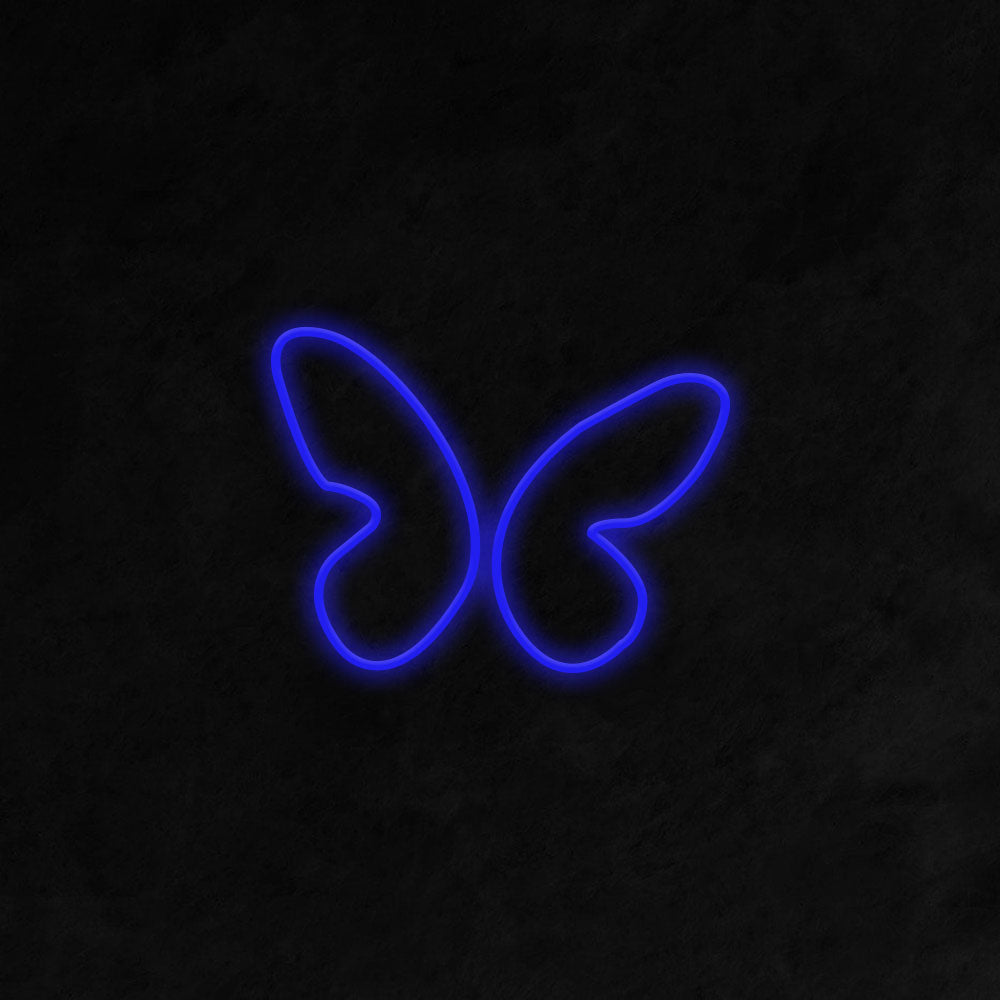 2020 Butterfly Blue Neon Sign