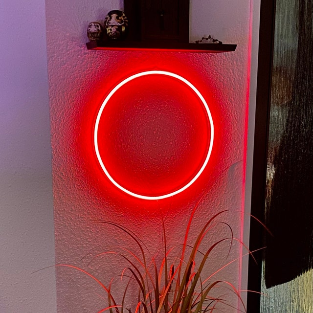 Circle Sign, Circle Led Light, Circle LED Neon Sign, Circle Neon Light, Neon Sign Wall Decor, Geometric Neon Sign