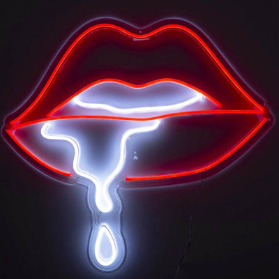 Dripping Lips Neon Signs - Lips Neon Sign