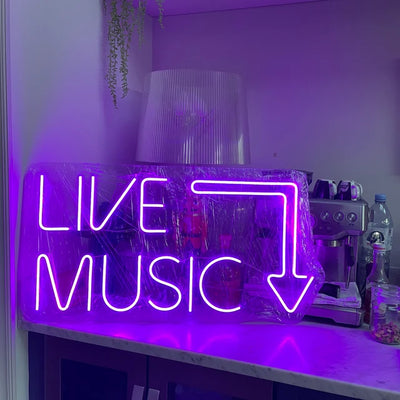 Music neon sign, Music neon light, Music led sign, Music light sign