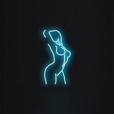 Body Neon Sign, Abstract Light,