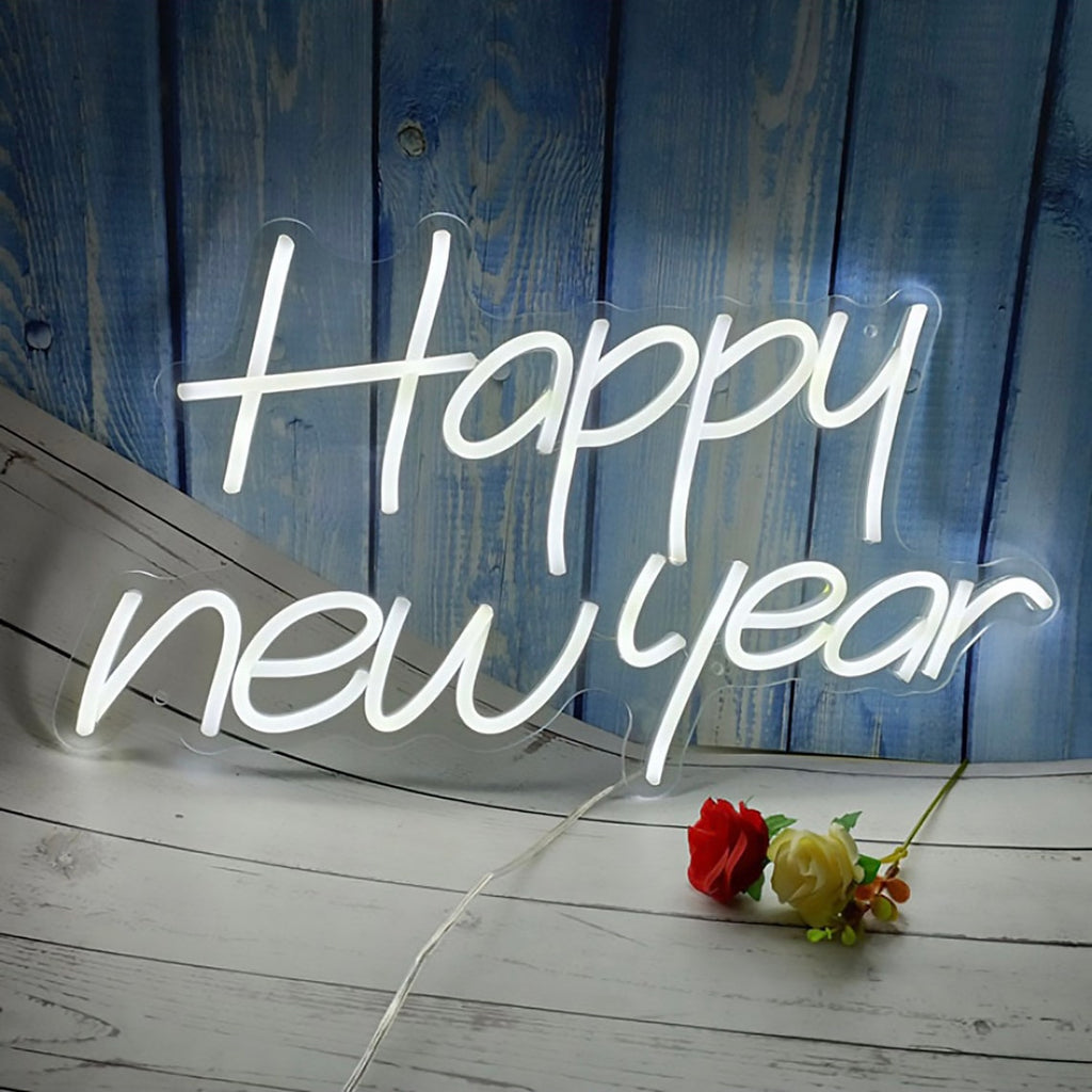 Felice Anno Nuovo. Biglietto Di Auguri Con Scritta Happy New Year Stile Di Moda Per Tema Felice Anno Nuovo O Buon Natale Sfondo Vacanza Banner Carta E Poster 136321 1343