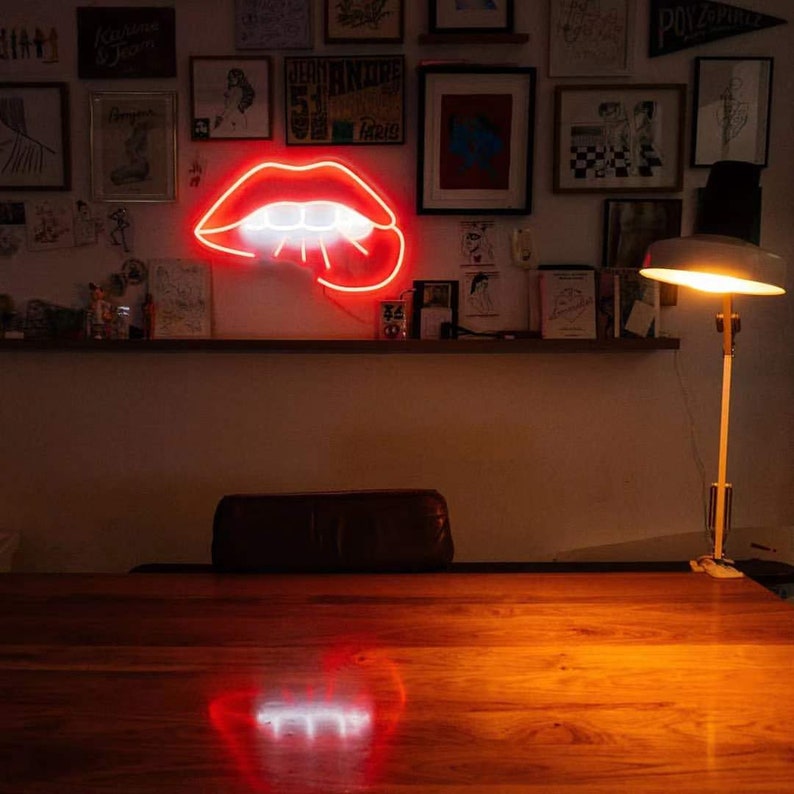 Lips Logo LED Neon Sign