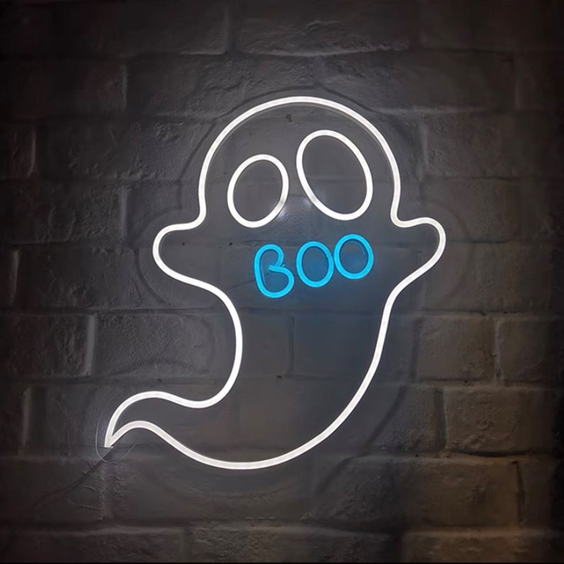 Ghost neon sign / Halloween neon sign