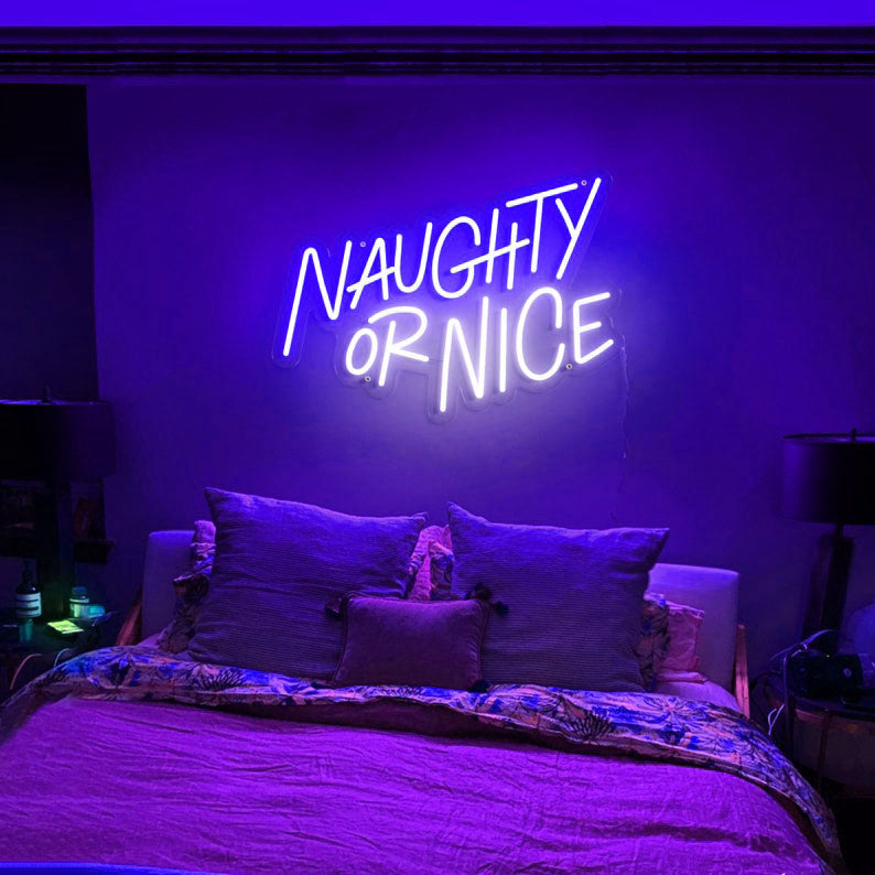 Naughty or Nice Neon Sign