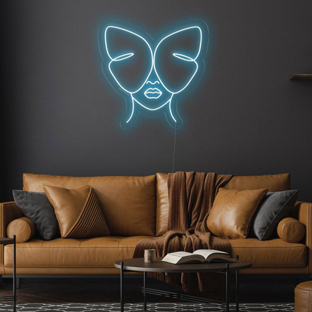 Butterfly Girl - LED Neon Sign