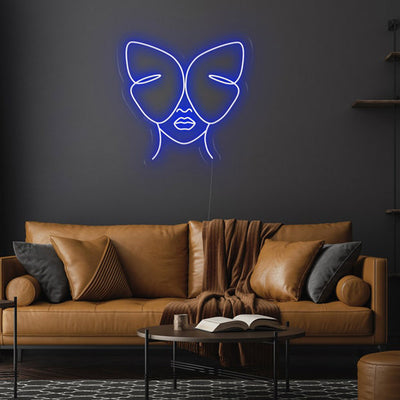 Butterfly Girl - LED Neon Sign