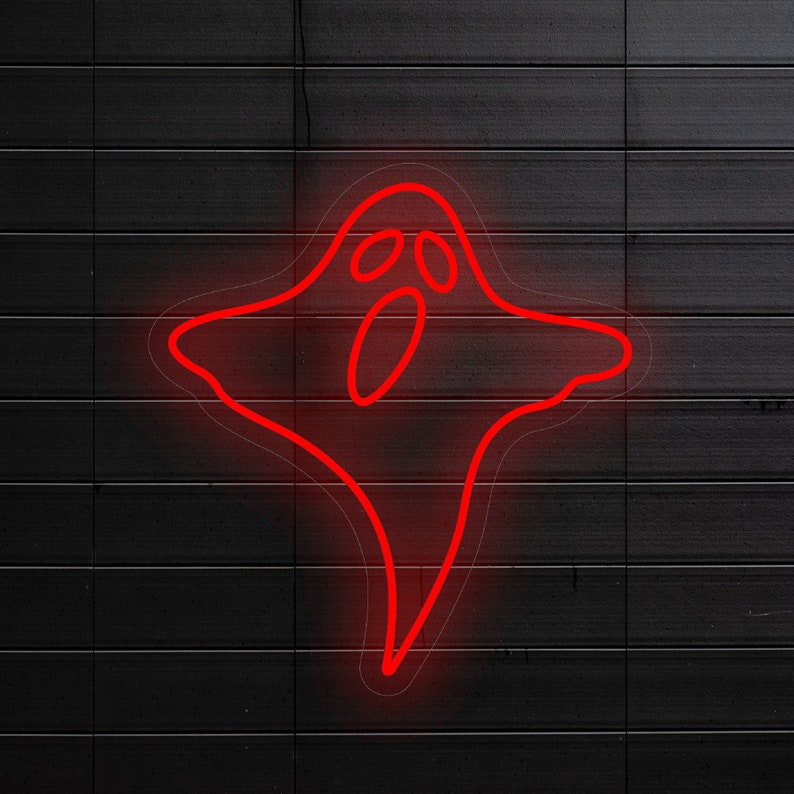 Halloween Ghost Boo Acrylic Neon Sign