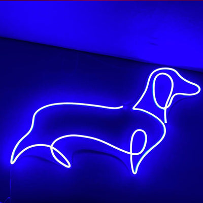 Dachshund dog Acrylic Neon Signs - Dachshund dog Led Neon Sign/ Sausage dog Neon Sign 