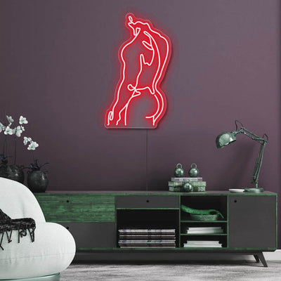 Mans Neon Sign | Neon sign with man body